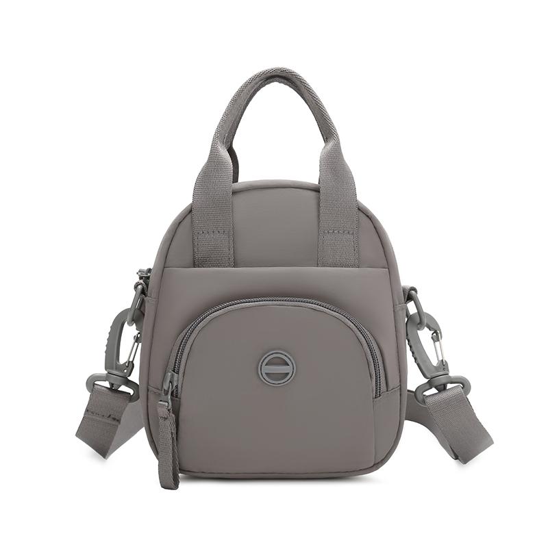 Women's Solid Color Nylon Bag Large Capacity Mobile Phone Bag Shoulder Bag Crossbody Bag