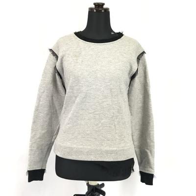 Long Sleeve Pullover Sweatshirt Trainer Men's XXS Gray(USED)