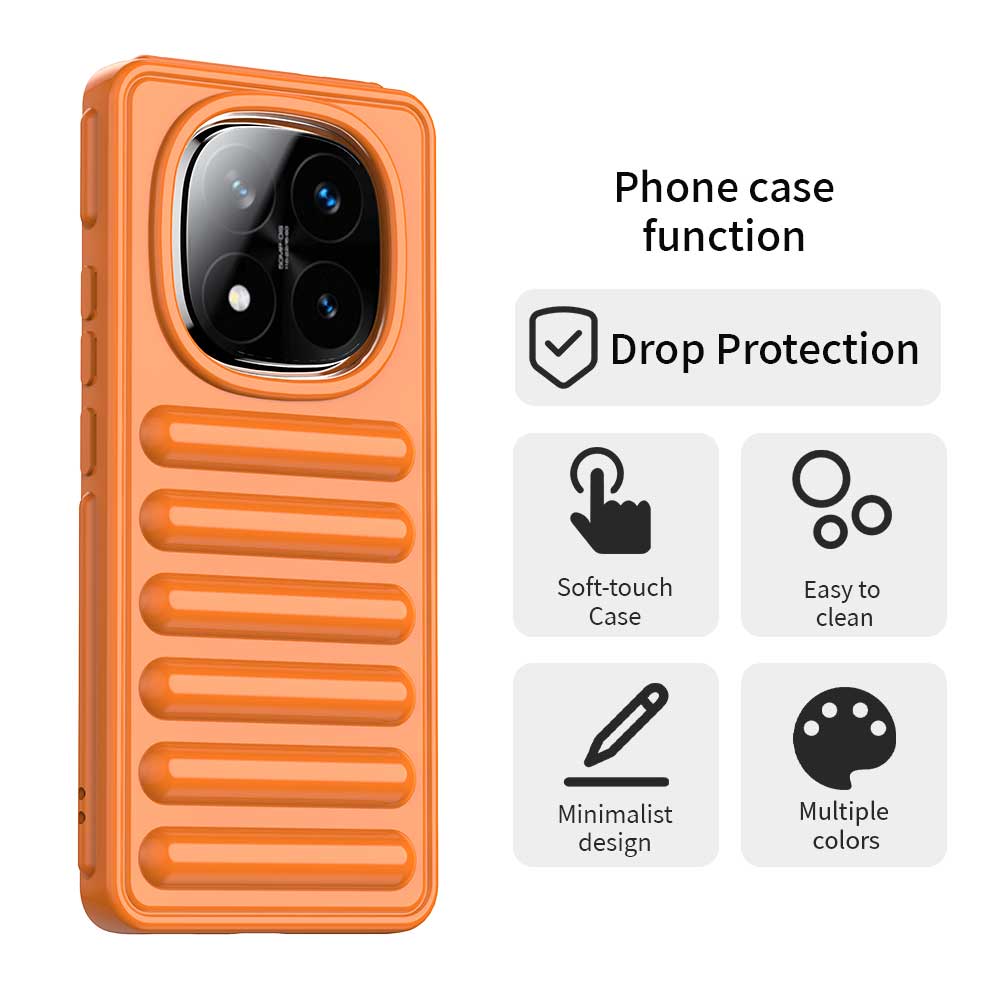 

For Xiaomi Redmi Note 14 Pro+ 5G Case Protective TPU Phone Cover Purple