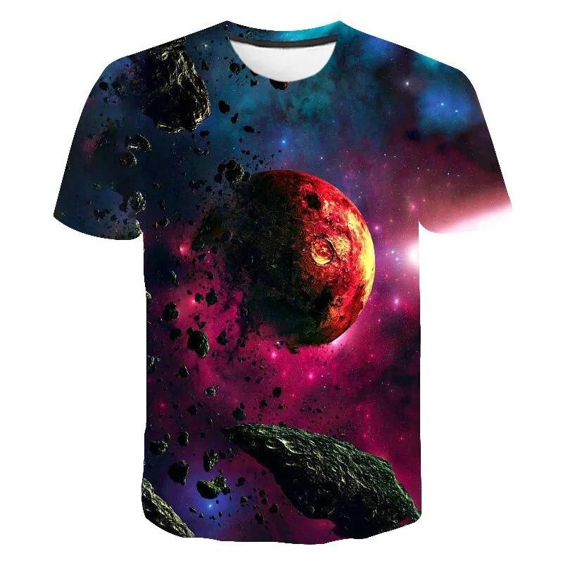 

Summer Universe Space Galaxy 3D Print T-Shirts Streetwear Men Women Fashion Short Sleeve T Shirt O-Neck Male Tees Tops Clothing 6XL