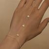 CANNER Bracciale con Charm in Argento 925 Stile INS Occhio di Cavallo Zircone con Catena ad Anello per Donna Uomo Coppia Gioielli da Festa