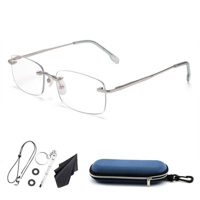Stylish Reading Glasses for Men and Blue Light Frameless Reading Senior with Glasses UV Unisex [Soarea] Women, Lightweight, Blocking, Glasses,