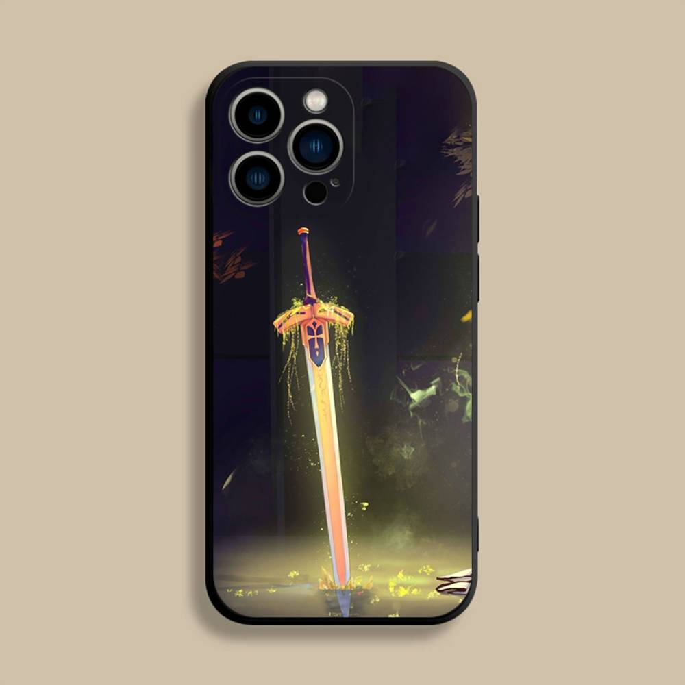 

Game F-Fate Grand Phone Case For iPhone 17,16,15,14,13,12,Pro,Max,Plus,E,SE4,Air,Mini Black Soft Cover iPhone14Plus