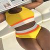 0XL - 4XL Bikini Épissé Grande Taille Maillots de Bain Grande Taille Femme Maillot de Bain Femme Ensemble Bikini Deux Pièces Maillot de Bain