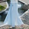 Chinese Retro Embroidered Cotton Linen Tang Suit & Wide-Leg Pants Two-Piece Set for Women