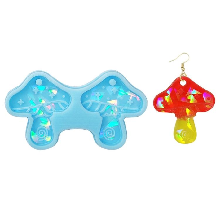 Earring Resin Mold Holographic Pendant Casting Epoxy Mold for Keychain Jewelry
