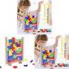 Wooden Tetris 3d Puzzle Blocks For Kids Educational Toy With Brain Development For Early Learning