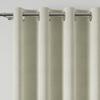Milas Curtain with Eyelets Dark Cream Smooth 140X260 Cm
