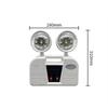 LED Double Head Emergency Exit Light IP30 Emergency LED Emergency Evacuation Lamp Double Head Wall Lamp