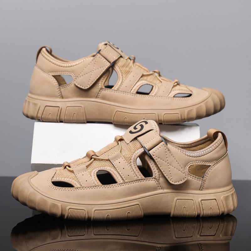 

Мужские летние нескользящие износостойкие сетчатые сандалии 2024 года для вождения, ходьбы по воде, активного отдыха. 39