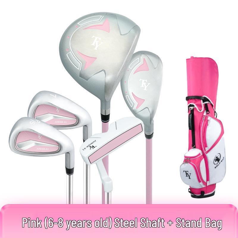 2026 Kids' Carbon Fiber Golf Club Set - 5 Clubs for Beginner Boys and Girls