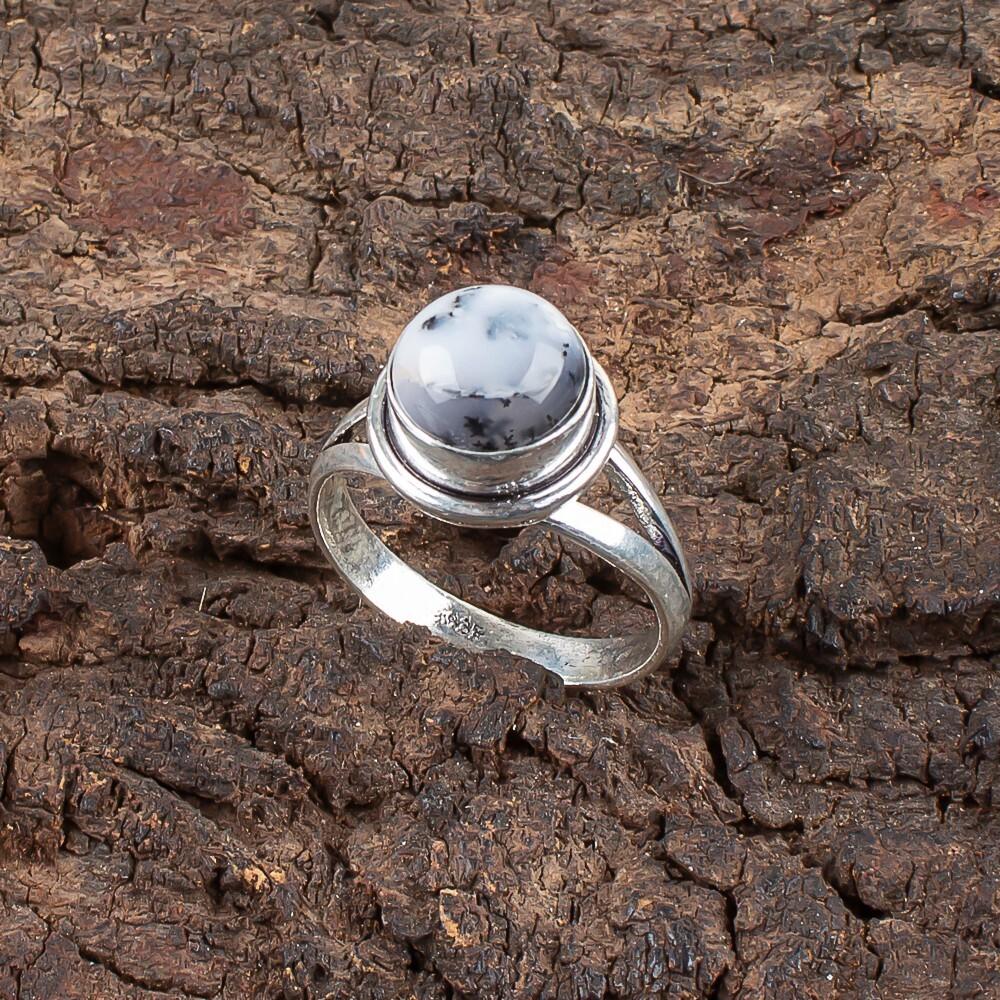 Rare Dendrite Opal Gemstone 925 Sterling Silver Jewelry Handmade Ring For Gift RR-11-25