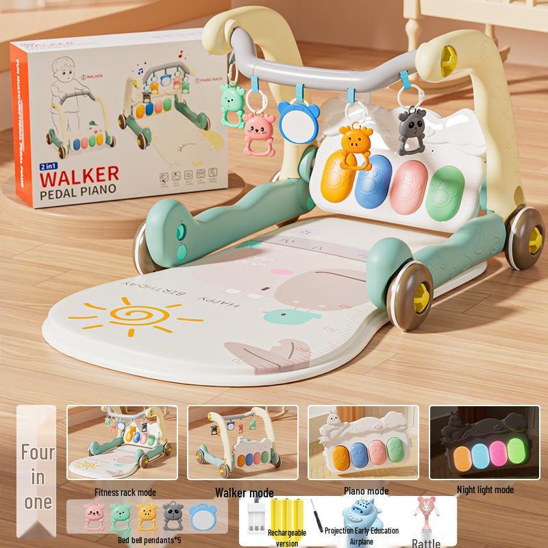Infant Pedal Piano Walker: Early Education Toy for 0-12 Months