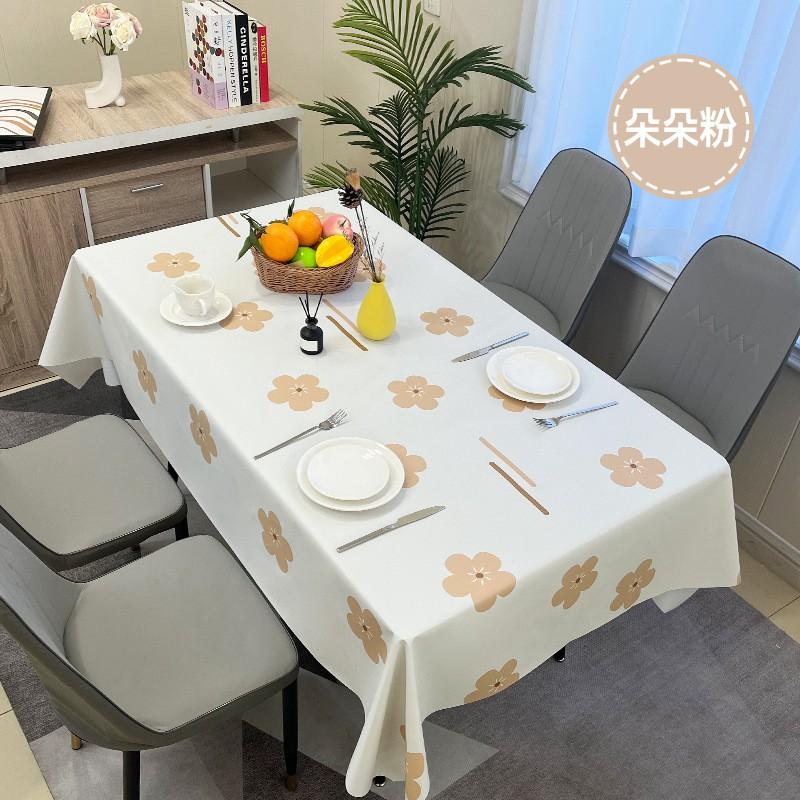 Waterproof Oil-Resistant PVC Tablecloth Dining Table Coffee Rectangle Non-Slip Heat Insulation Decorative