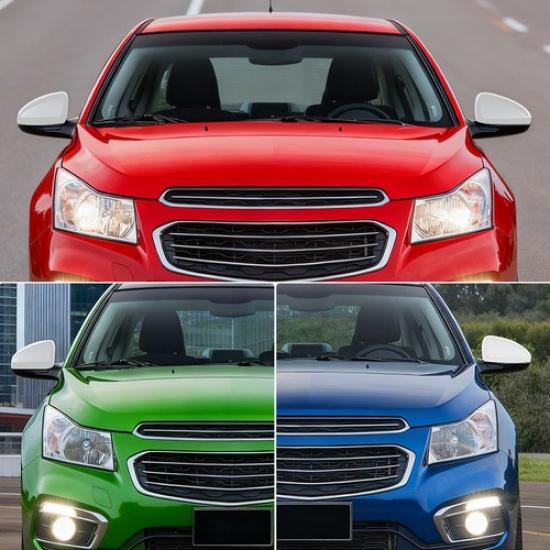 Left + Right Side Mirror Cover Cap White For Chevrolet Cruze 2009-2016 US Model