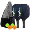 USAPA Approved Glass Fiber Pickleball Paddle Set PP Honeycomb Core Carbon Beach Tennis