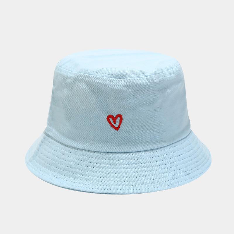 Love Embroidery Cotton Bucket Hat For Men And Women Beach, Golf, Fishing - Fun Outdoor Vacation Summe Cap
