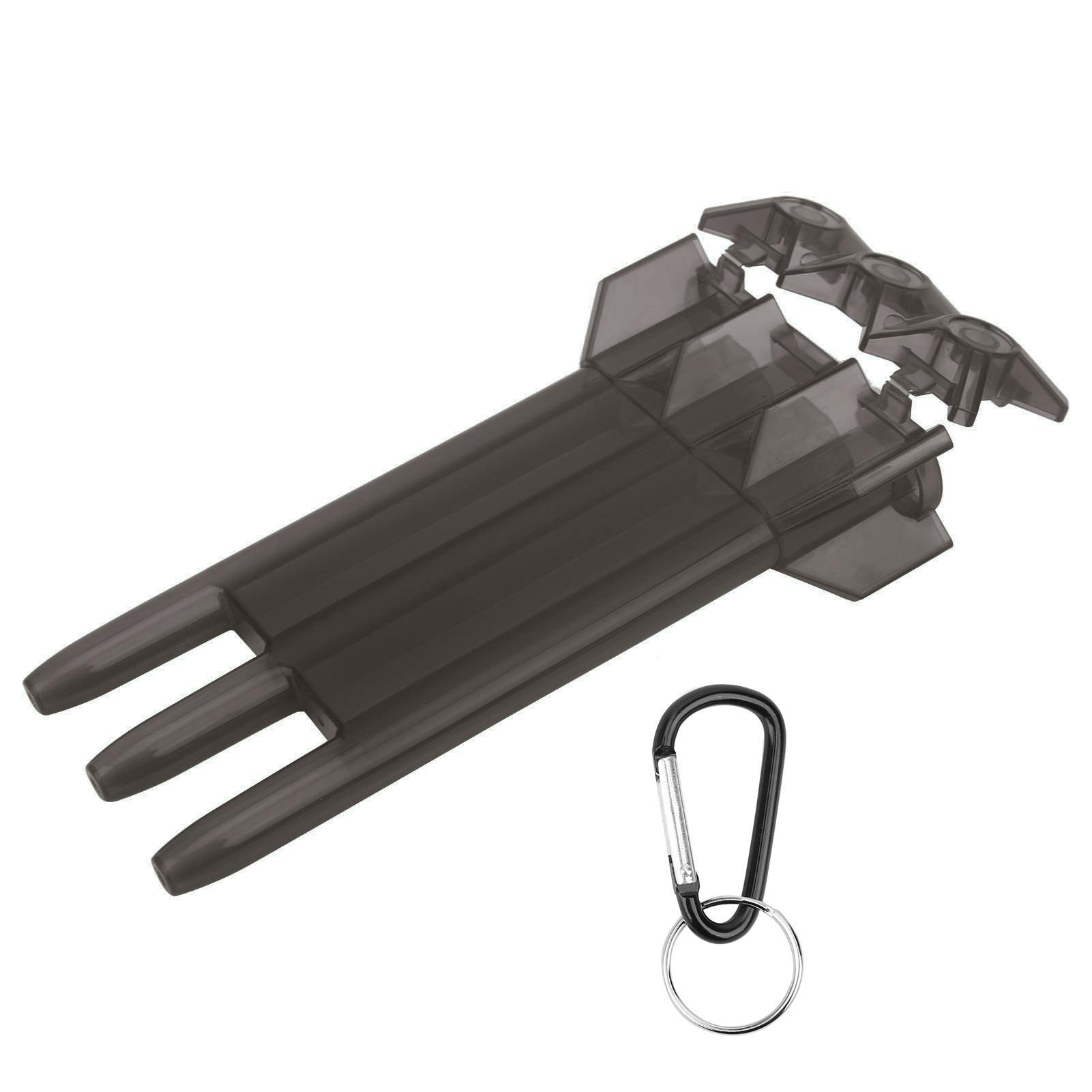 

Universal Portable Dart Box ABS Case 3 Sleeve Storaging W Aluminium Alloy Hang Buckle чорний