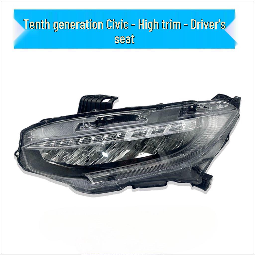 Fits 16-20 Honda Civic (10th Gen) LED Headlight Assembly.