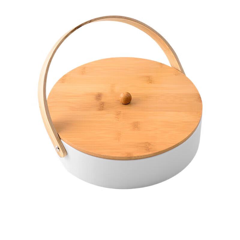 Скандинавское керамическое блюдо для закусок и фруктов с отделениями и крышкой