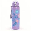 1PC Seashell Ocean Wave Pattern 750ml Color Plastic Sports Water Bottle Leakproof Flip Straw Lid Suitable for Sports Office Home Use