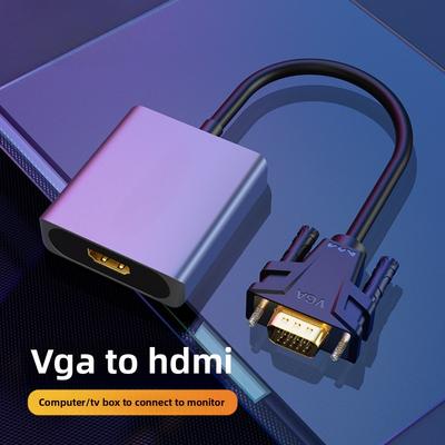 Převodník VGA na HDMI s podporou zvuku a napájení pro PC Monitor Adaptérový Kabel Přenos Video Signálu