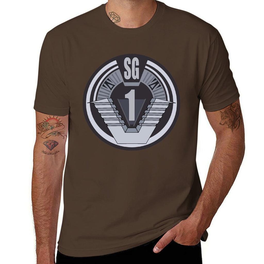 Stargate Sg Badge T-Shirt Luxury T-shirt Graphic Tee Shirt T-shirts Oversize Clothing for Men