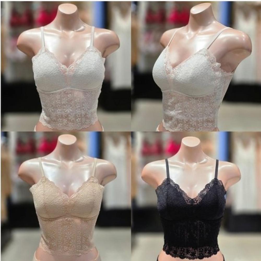 

Venus Jacquard Lace Crop Top Running Vlgc853set Black pack of 3/100