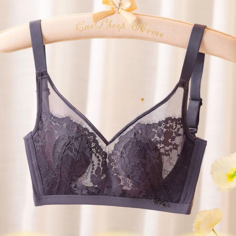 Summer Thin Section of The Bra Underwear Gathered Up To Collect Side Breasts Anti-sagging Bra