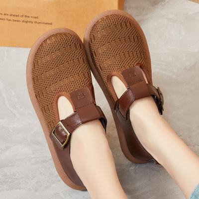 Women's Shoes Soft Soles Are Not Tired of Feet, Summer New Trendy Versatile Casual Shoes, Comfortable One-pedal Mother Shoes