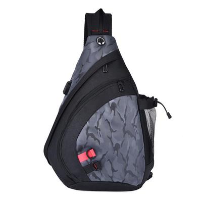 Men's Chest Bag Tide Sports Messenger Bag Casual Shoulder Bag Oxford Cloth Backpack