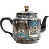 Gilt Silver Inlaid Dezhong Teapot