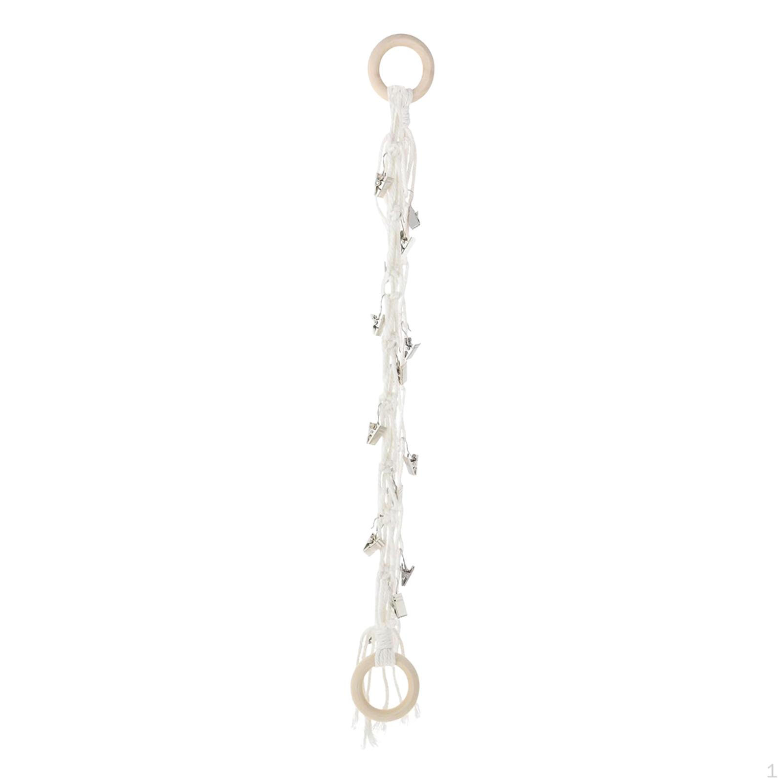 

Цепочка для хранения мягких игрушек Подвесной органайзер для игрушек Горизонтальный и вертикальный с 20 металлическими зажимами для Style C