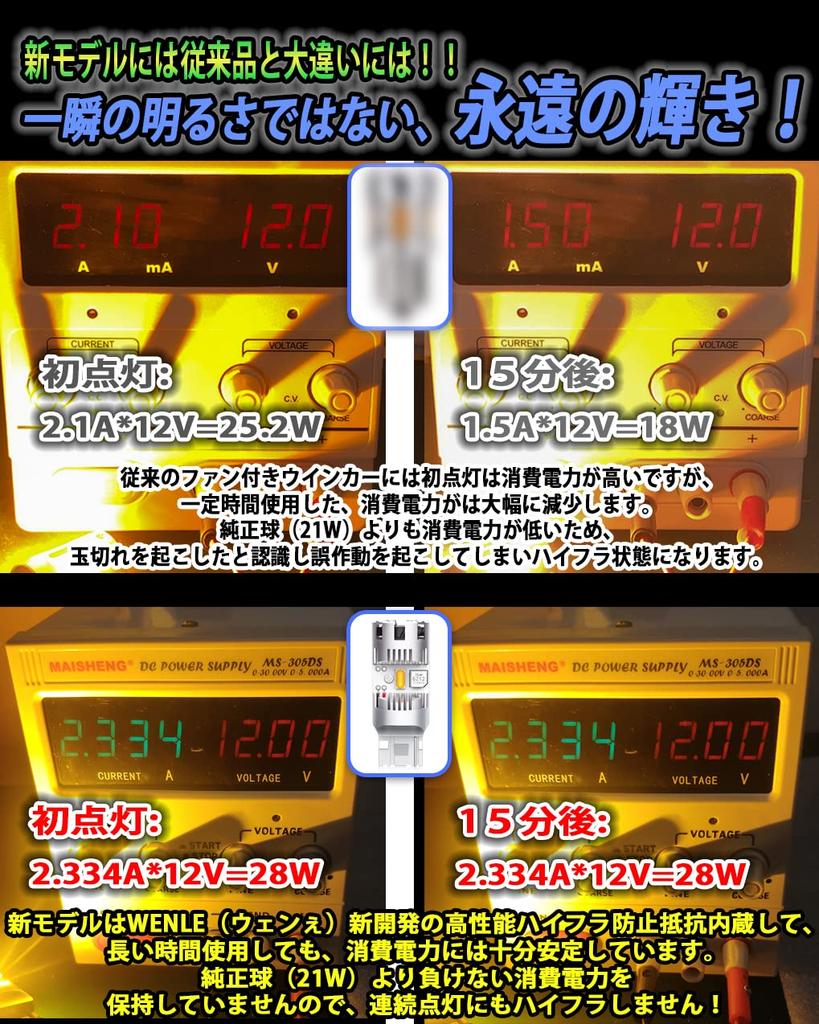 WENLE Super Canceller Technology T20 Single Turn Signal Amber/Orange Built-in