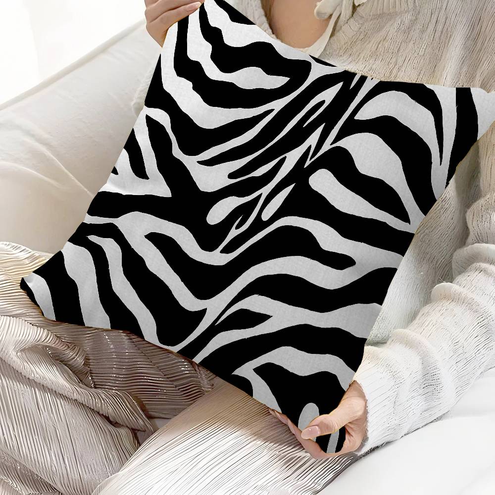 Bedruckter Zebra-Kunst-Kissenbezug Sofakissenbezug Heimzimmerdekoration Kindergeschenk