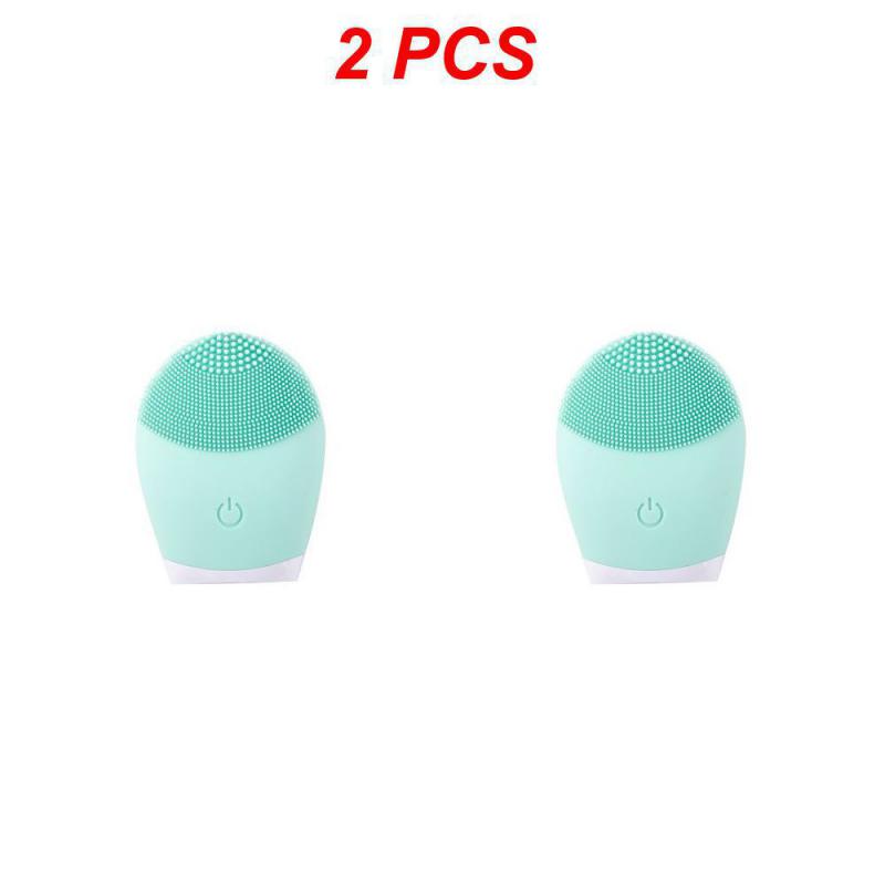 1~8KS Elektrický čistič na obličej Silikonový čisticí kartáček na obličej Pore Hluboké černé tečky Mycí make-up Odstraňovač pěny Sonický