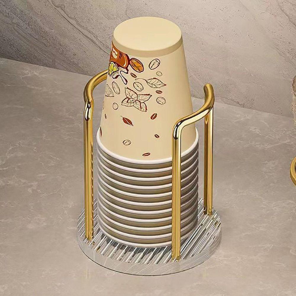 1Pcs Rack Shelf Disposable Paper Cup Holder with Longer Stick Mug Display Stand