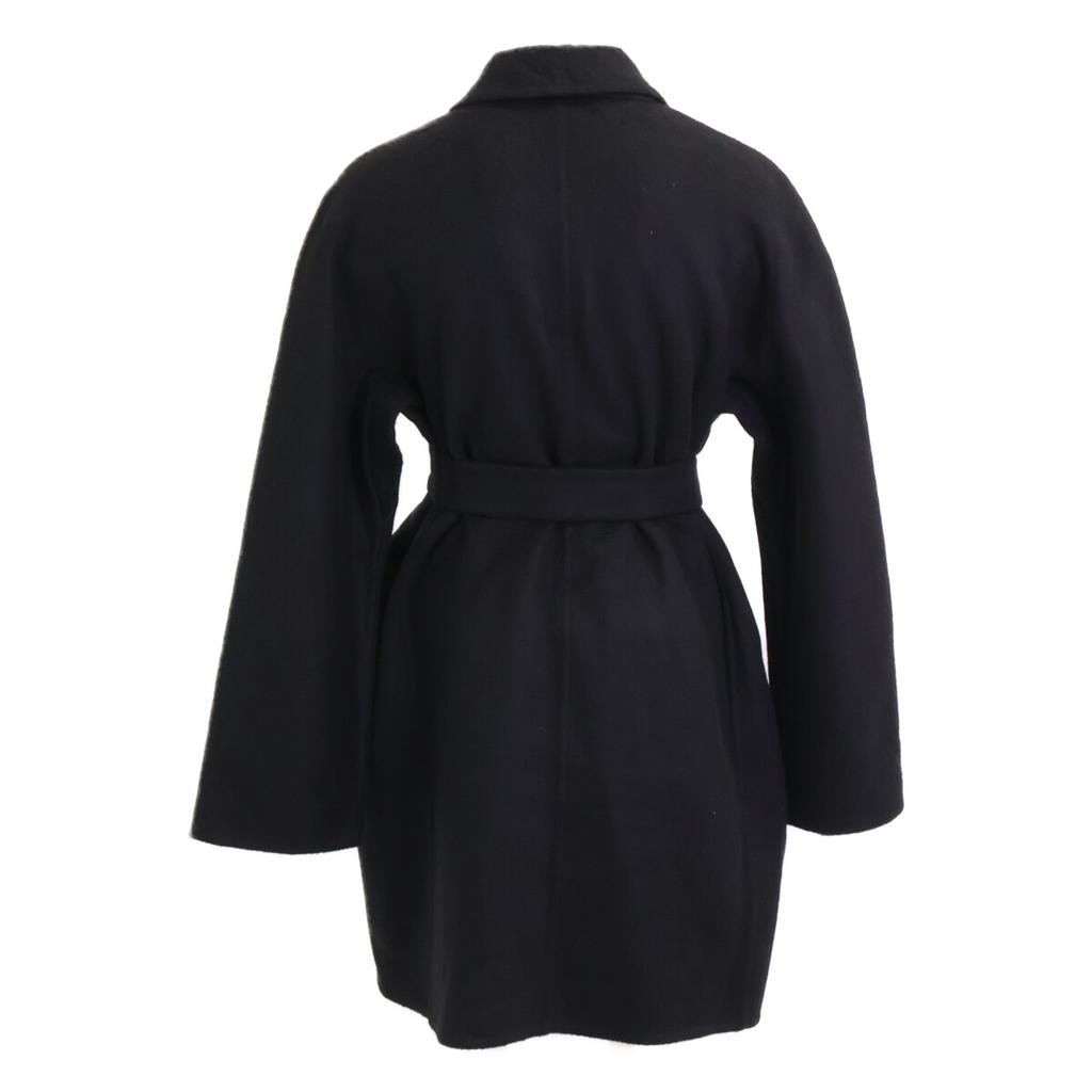 Max Mara [Excellent condition/Domestic genuine/Made in 2014] 24110110816 100% cashmere with belt coat 38 blackUsed