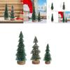 Adorable Mini Christmas Tree Decorative Piece With Snowy Tips Ideal For Festive Decor