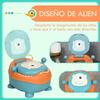 Baby Potty, 6-36 Months, Alien-Shaped, Lid, Non-Slip, 35.6x35.7x22.2 Cm, Blue