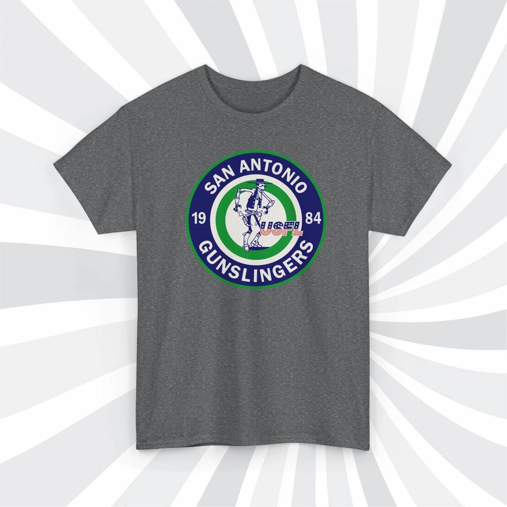 San Antonio Gunslingers 1983 USFL Vintage Football Logo T shirt
