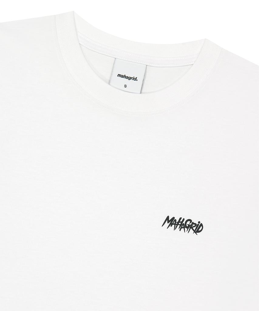 MAHAGRID Slash Logo Ss Tee White(Mg2Gmmt548A)