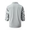 Autumn Winter European Size Lapel Pocket Buttons Shirt Men's Washed Elastic Pure Cotton Business Men Long Sleeve Shirts