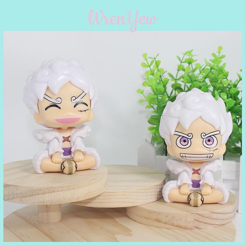 One Piece Luffy Pvc Figure With Smile Pose Collectible Desktop Toy For Fans