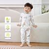 Kids' Cotton Autumn/Winter Set: Warm Long Sleeve Base Layer & Pants for Babies 0-6 Years