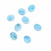 Natural Larimar Oval Cabochon Lot of 13, 7x9mm Larimar Loose Gemstones, AAA Blue Larimar Oval Cabochons for Jewelry Making