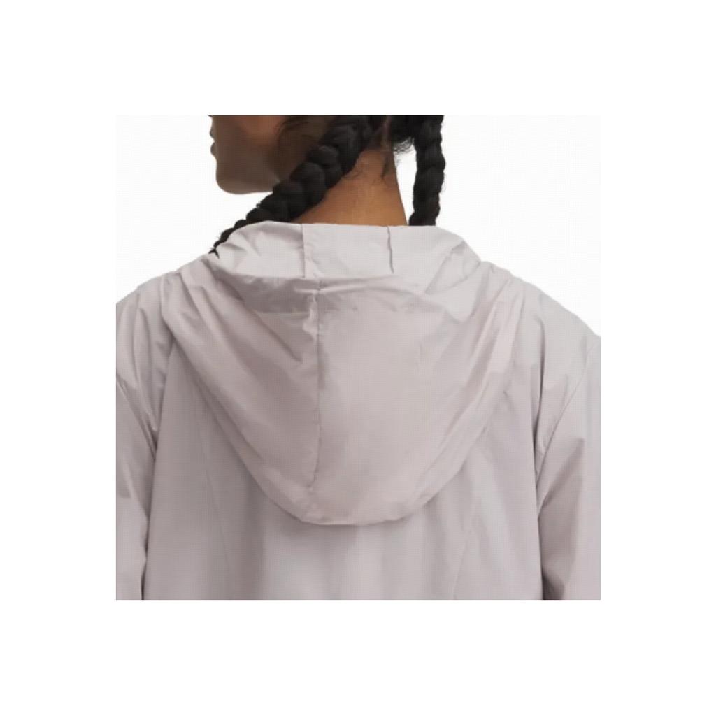 Under Armour Womens Training Series UA Cinch Dry Lightweight Hooded Durable Fashion Jacket Women Jacket Dawn-Gray Pink 1389502-009