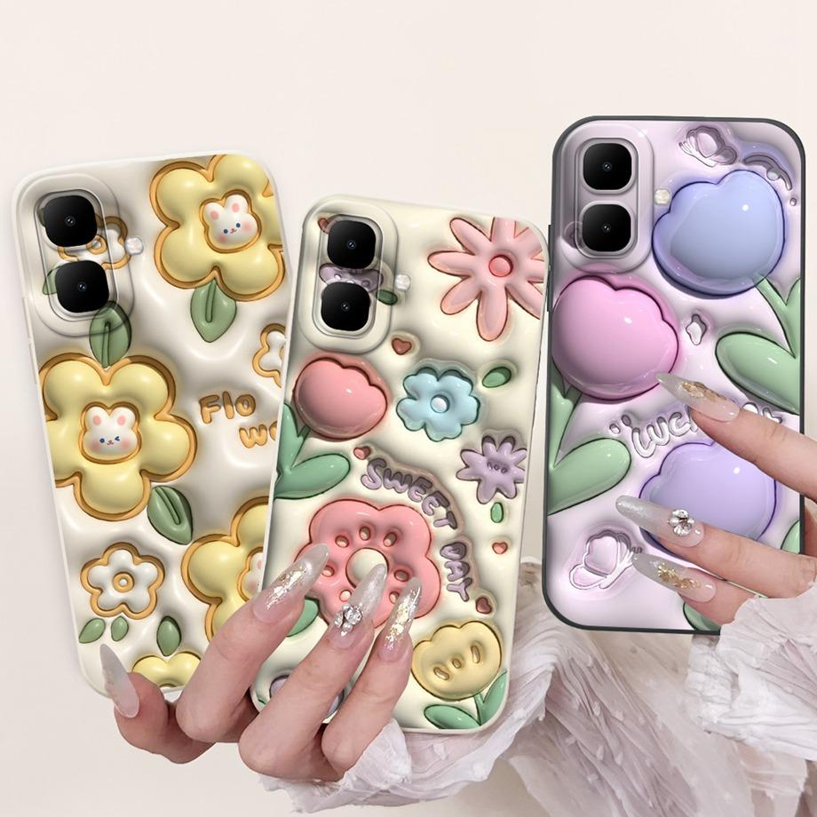 For Infinix Smart 10 X6725 Case Cartoon Luxury Girly Painting Funda For Infinix Smart 10 Plus X6725B Back Cover Soft Silicone