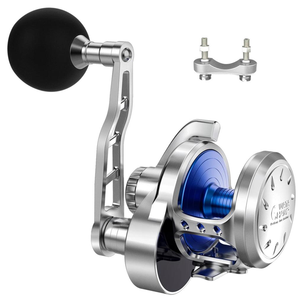 WATACHAMP Caribbean (Caribbean) Jigging bait reel for big fish Lever drag reel Power handle Whole body metal precision machining Gear ratio 5.3:1