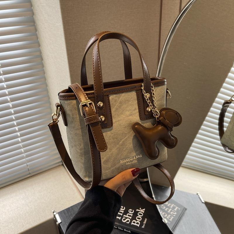 Small Bag Women's New Shoulder Messenger Bag Portable Bucket Bag